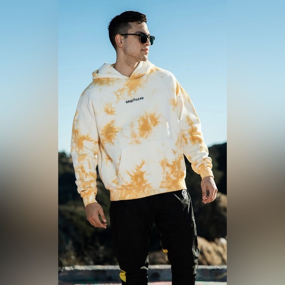 Raw Gear White/Gold Tie-Dye Hoodie Model# RG504, size Medium - Picture 12 of 12